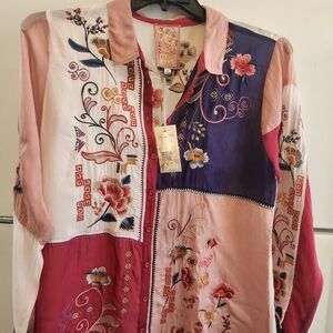 Johnny Was Marcia Blouse NWT M